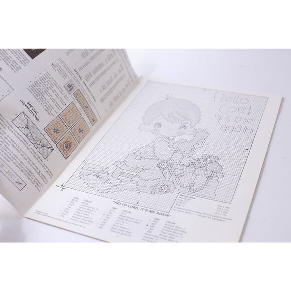 Precious Moments, Counted Crosstitch, Religious, Funny Scenes, Christian, Craft - Picture 2 of 5